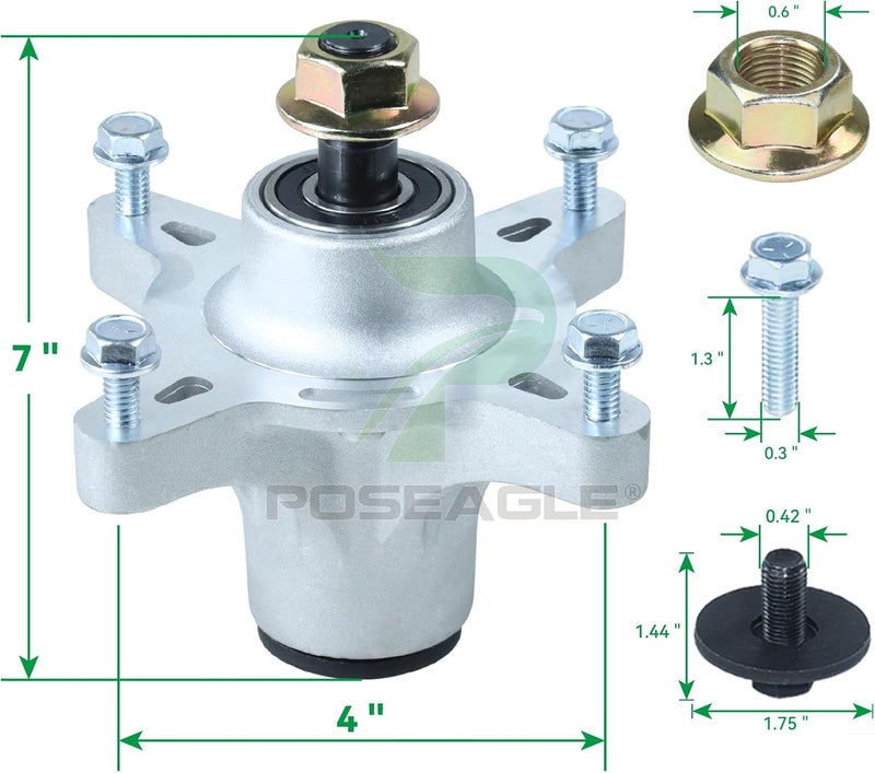 POSEAGLE 3 Pack 121-0751 Spindle Assembly Replaces 139-3214, 117-7267, 117-7439 for Toro SS4225 SS 4225 SS5000 MX5025 SS5060 MX5075 Riding Mowers - Image 3